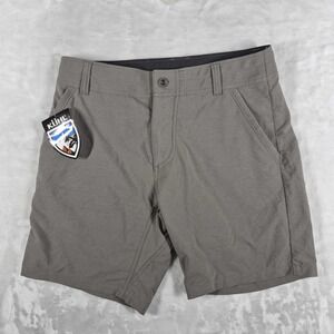 KUHL Shift Amphibia Shorts Men's 32 Gray 8" Inseam Quick Dry Hiking Outdoor NWT